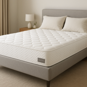 VOZZTTI Double size Maahshmallow Mattress Hybrid Spring Mattress with Memory Foam – Double size mattress | Individually Pocketed Springs, Cooling Knitted Fabric & High-Resilience Support Foam